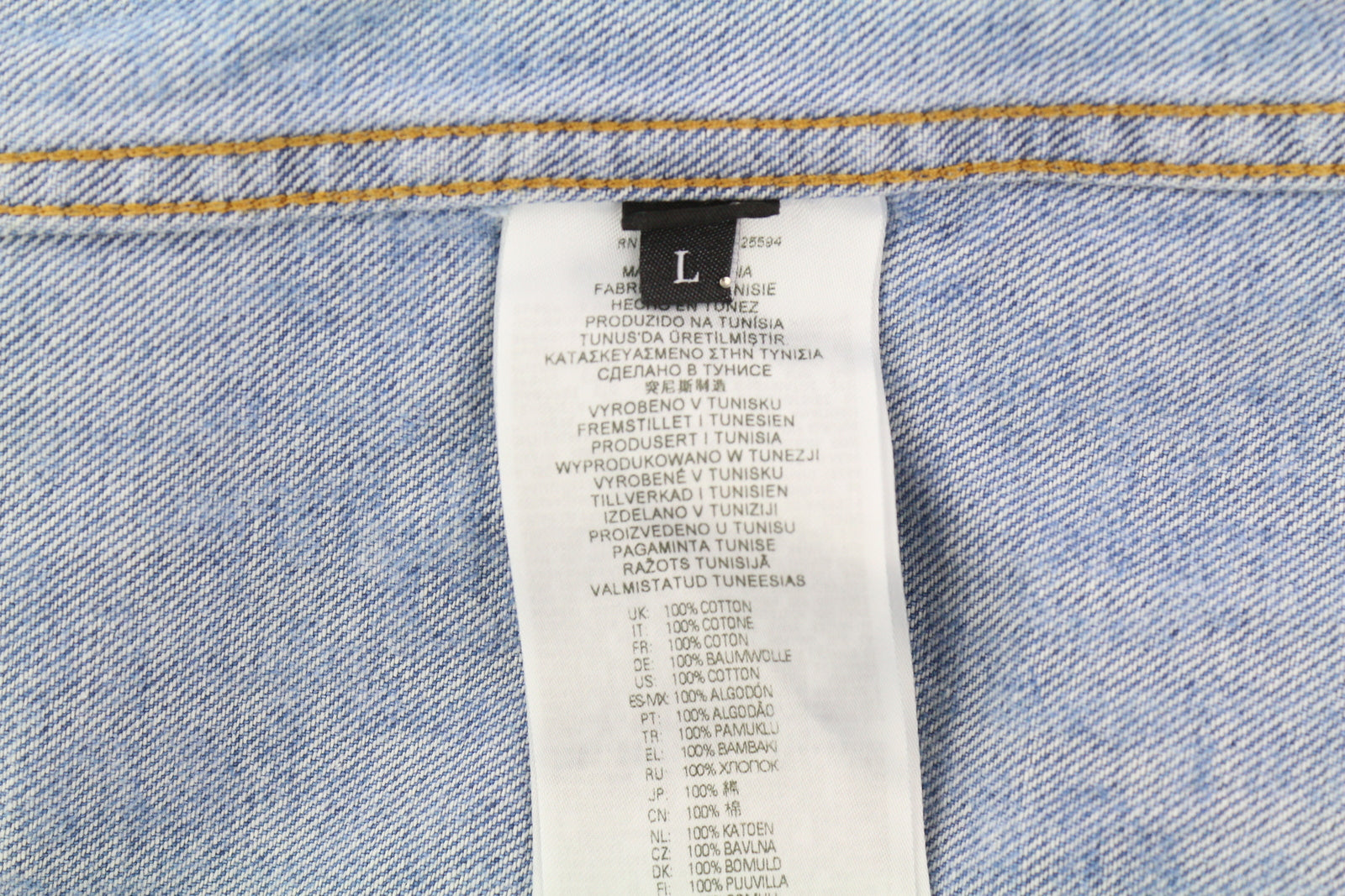 DIESEL D-Simply Men Shirt L Blue Denim Patterned Spread Neck Button-Up RRP€179