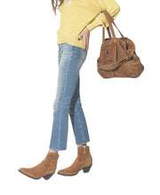 R13 Kick Women Jeans 29 Jasper Stretch Ankle Length Washed Faded Blue RRP€695