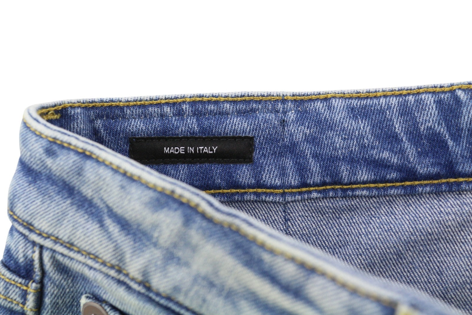 R13 Kick Women Jeans 29 Jasper Stretch Ankle Length Washed Faded Blue RRP€695