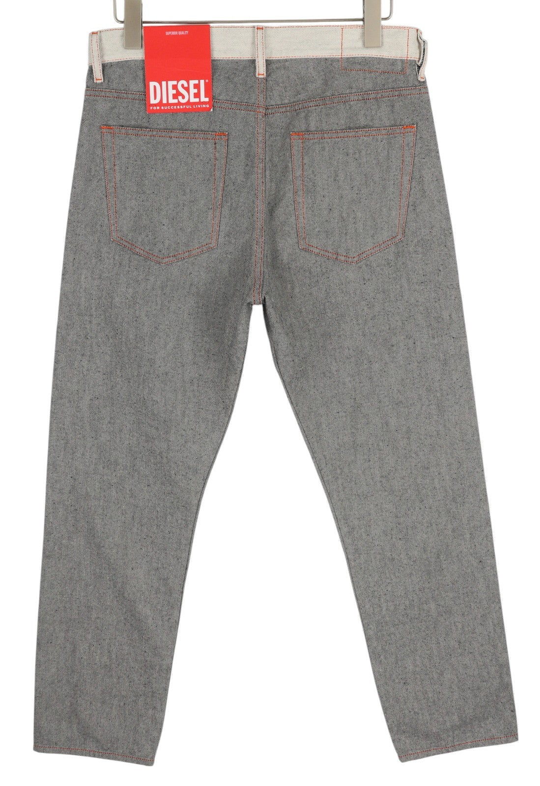 DIESEL 2020 D-Viker-SP4 Men Jeans W31/L32 Black Blue Regular Straight Leg Button