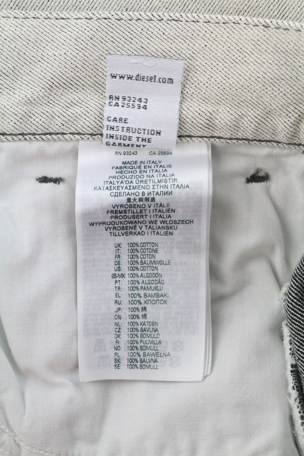 DIESEL 1995 09C86 Men Jeans W31/L32 Grey Faded Slim Straight Leg Button RRP€195