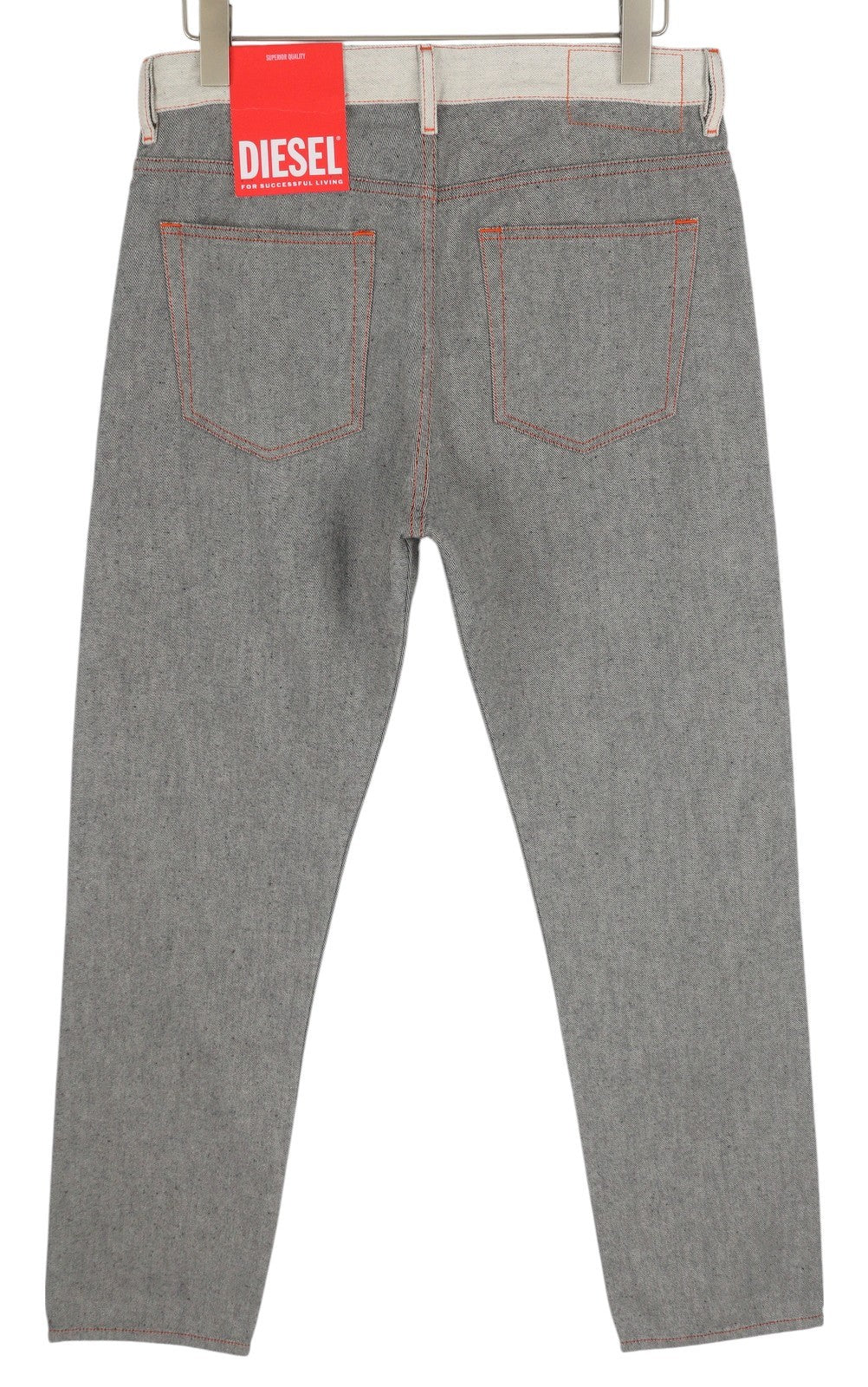 DIESEL 2020 D-Viker-SP4 Men Jeans W31/L34 Black Blue Regular Straight Leg Button