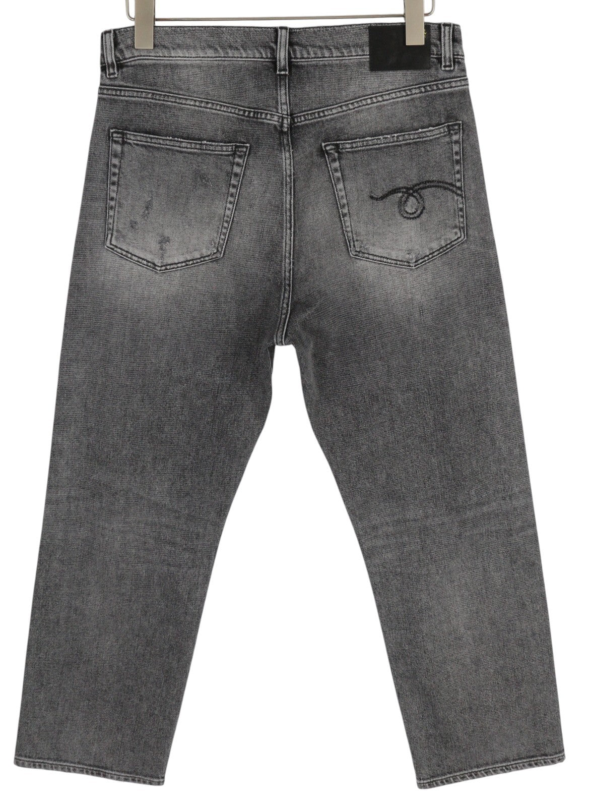 R13 Boyfriend Women Jeans 29 Vintage Grey Ripped Distress Washed Faded RRP€595