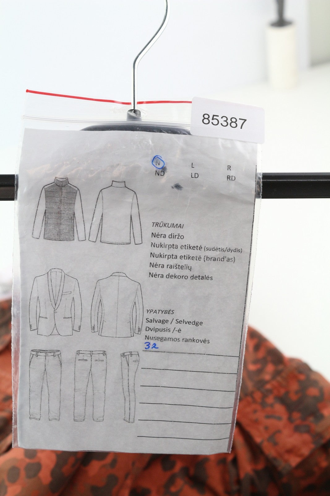 DIESEL P-Atlan-Pat Men Trousers W32 Orange Camouflage Cargo Multi-Pocket RRP€295