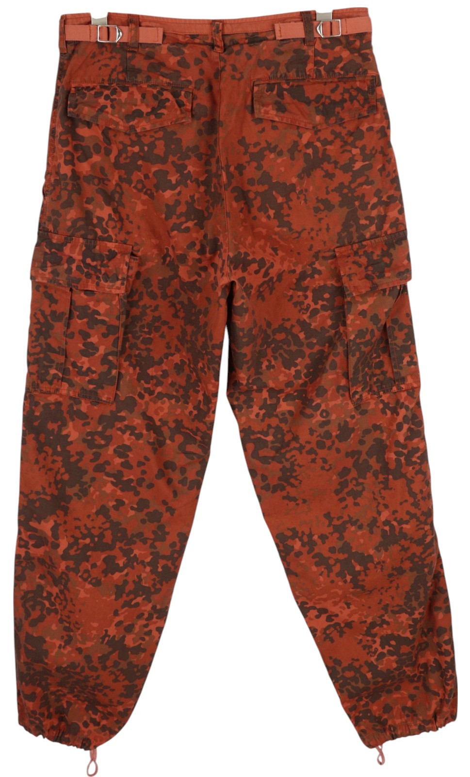 DIESEL P-Atlan-Pat Men Trousers W32 Orange Camouflage Cargo Multi-Pocket RRP€295