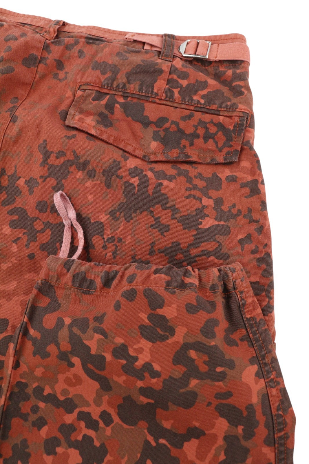 DIESEL P-Atlan-Pat Men Trousers W32 Orange Camouflage Cargo Multi-Pocket RRP€295