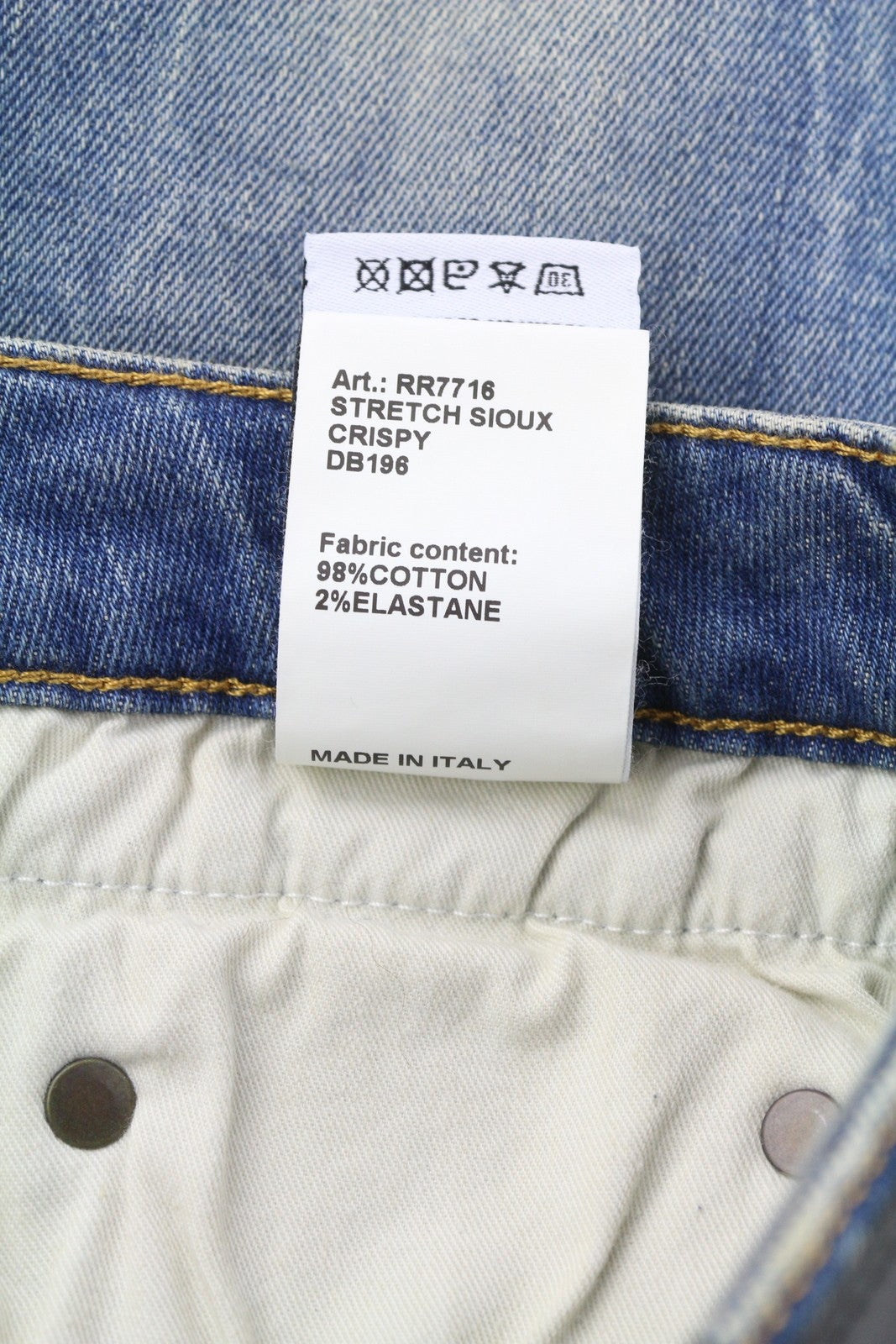 R13 Boy Straight Women Jeans 26 Kelly Stretch Ankle Washed Faded Blue RRP€645