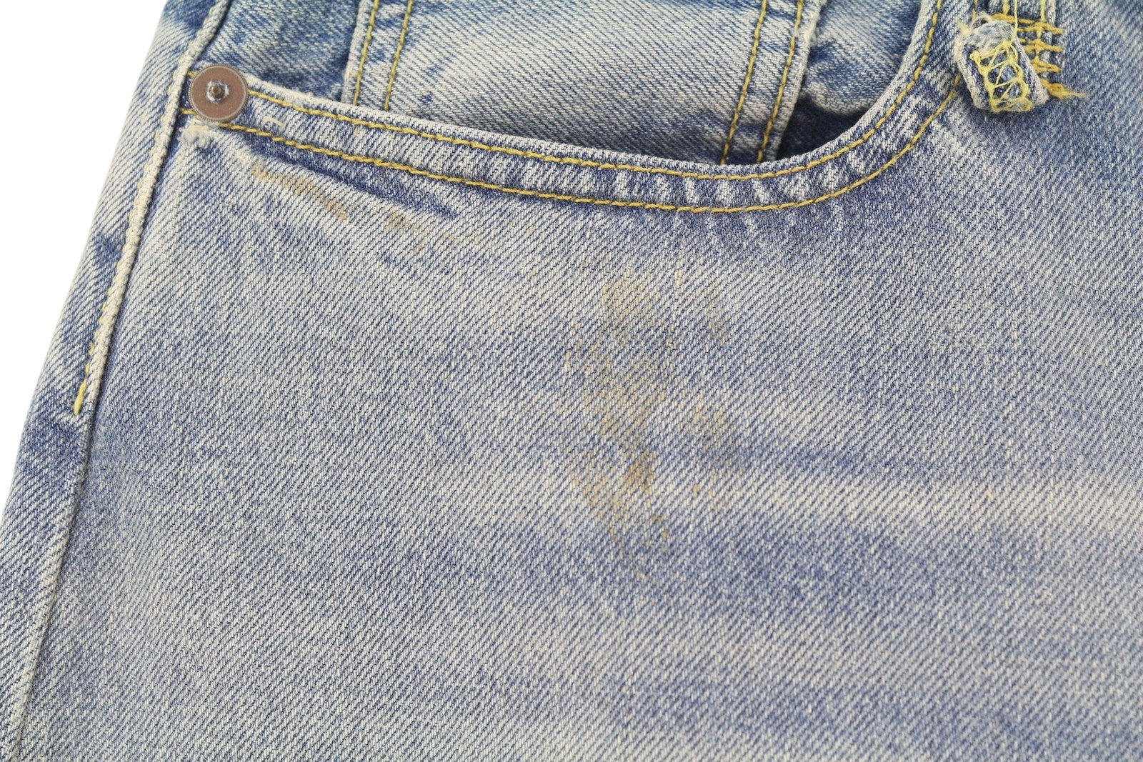 R13 D'Arcy Loose Men Jeans W29 Veiled Blue Washed Faded Blue Denim Logo RRP€660