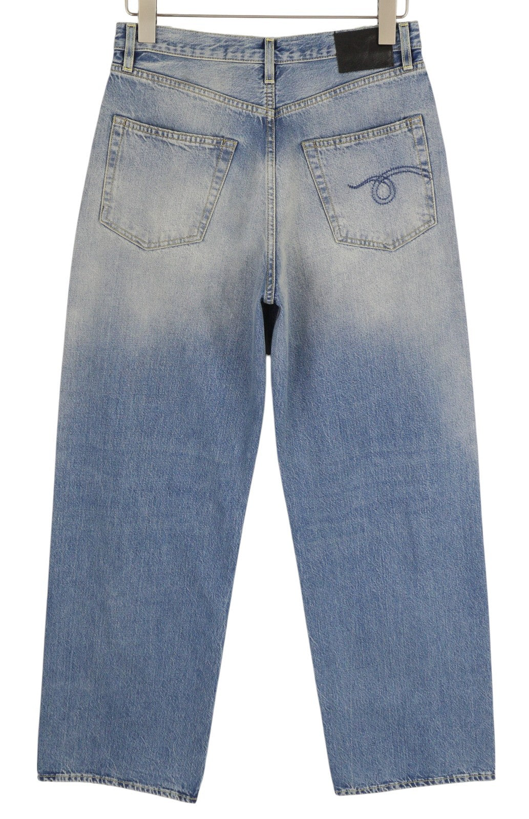 R13 D'Arcy Loose Men Jeans W29 Veiled Blue Washed Faded Blue Denim Logo RRP€660