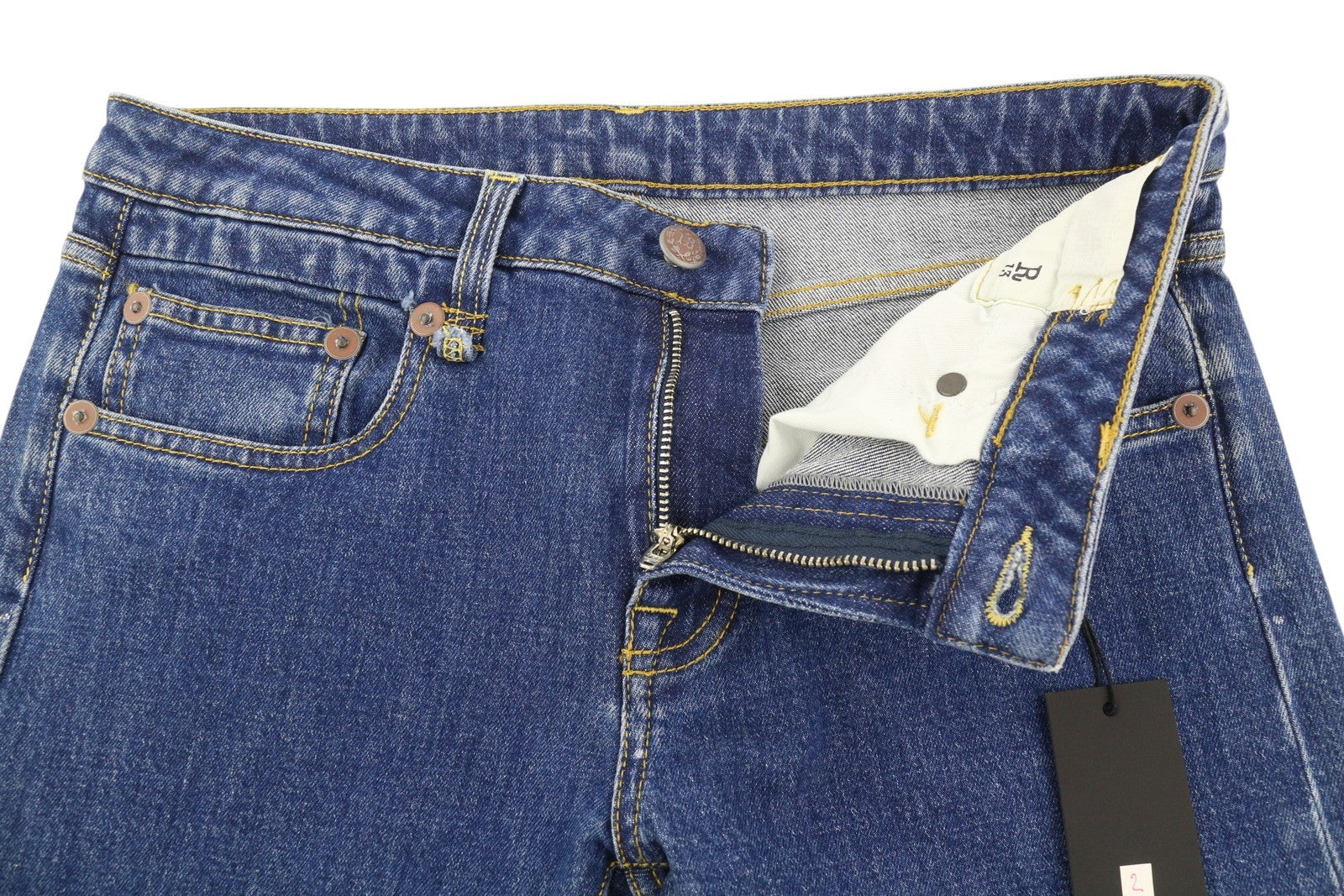 R13 Boy Women Jeans 27 Straight Carlton Stretch Ankle Length Blue Denim RRP€495