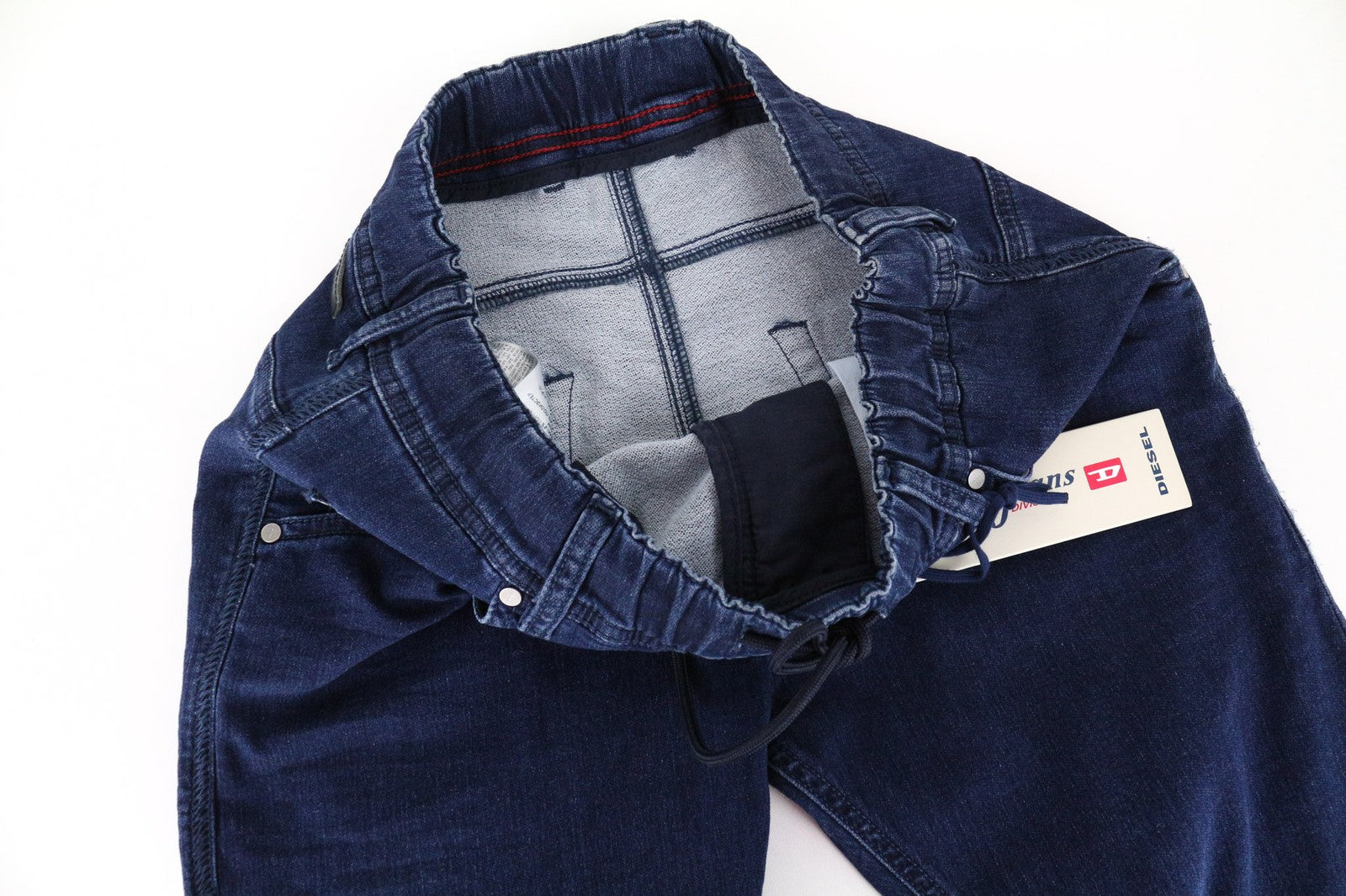 DIESEL Krooley-NE 0687D Men's Jeans W28 Jogg Sweat Blue Slim Carrot Stretch