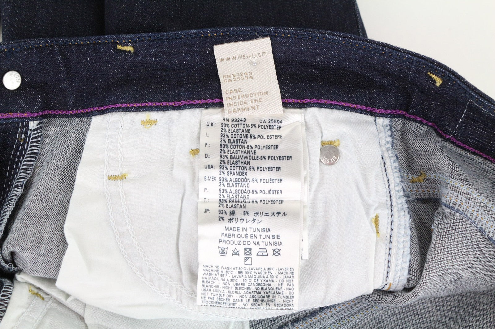 DIESEL Skinzee 0813C Women's Jeans W25/L32 Super Skinny Slim Blue Stretch Fit