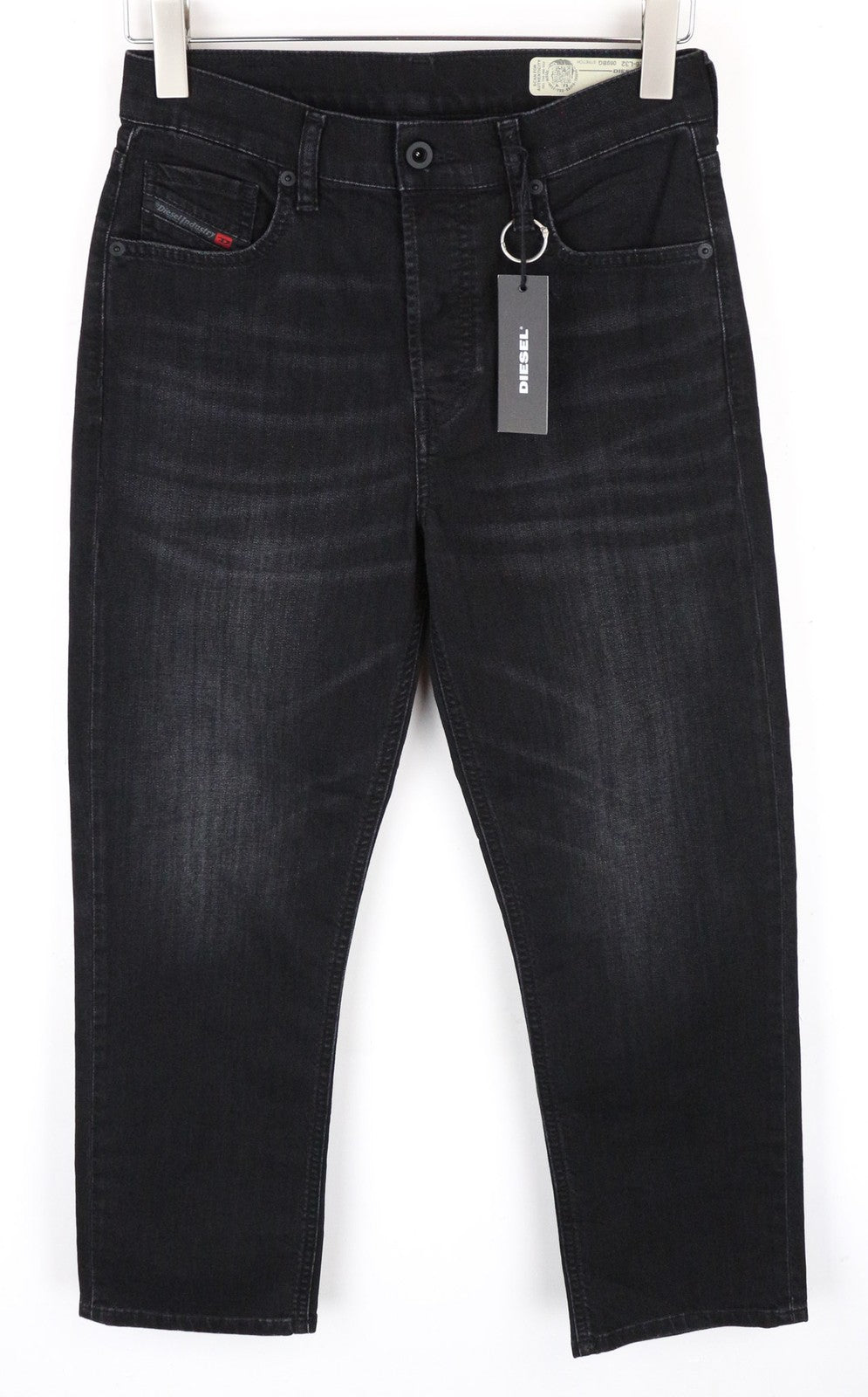 DIESEL Aryel 069BG Women's Jeans W26/L32 Black Washed Straight Cotton Stretch