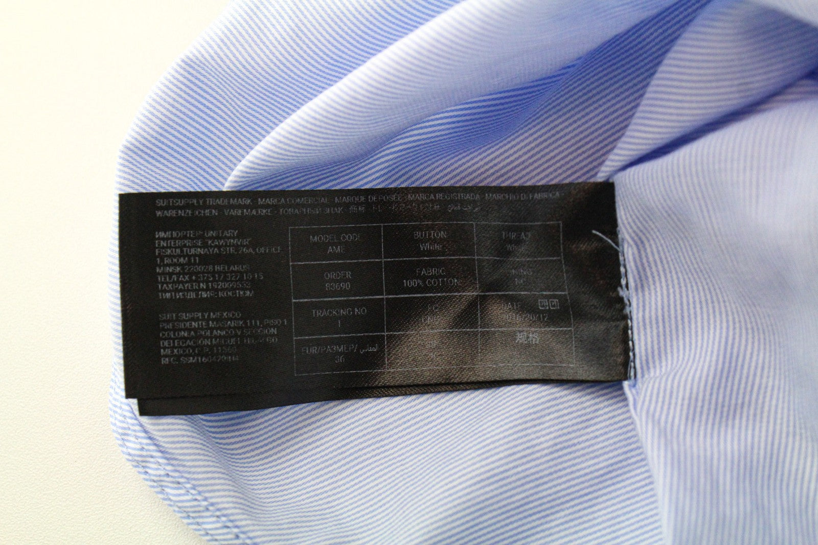 SUISTUDIO Ame Women's Shirt UK10 Light Blue Slim Pleated Bib Tunic Henley Style