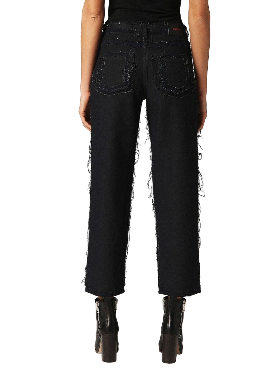 DIESEL Niclah 084NI Women's Jeans W23/L32 Girls Straight Navy Cotton Blend