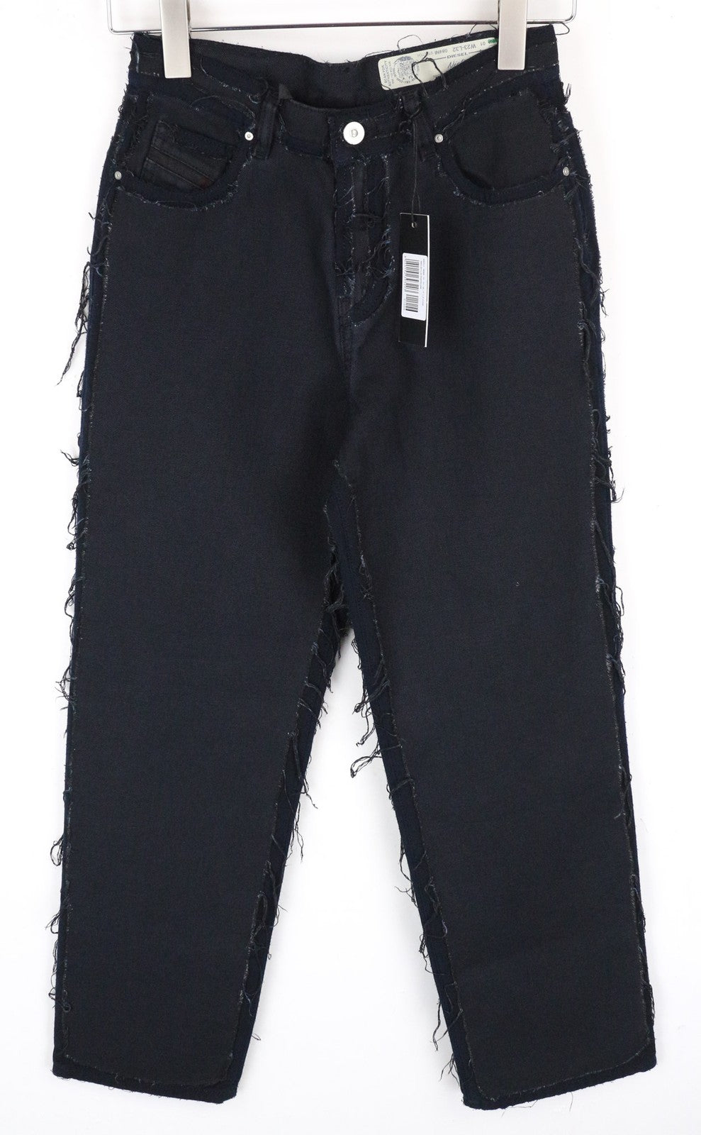 DIESEL Niclah 084NI Women's Jeans W23/L32 Girls Straight Navy Cotton Blend