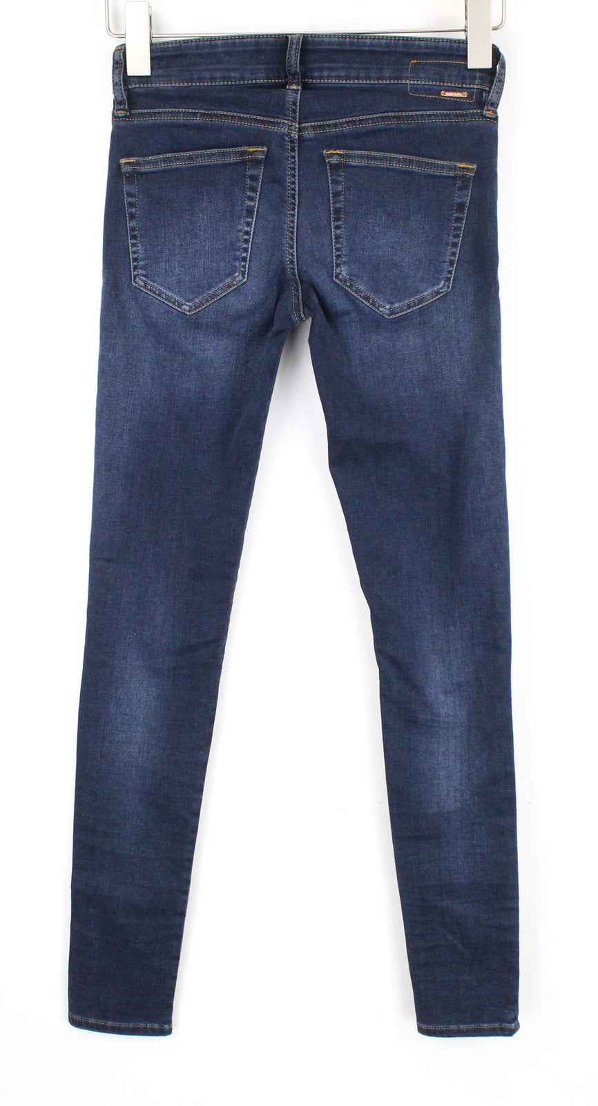 DIESEL Slandy-Low 084UT Women's Jeans W24/L32 Blue Super Slim Skinny Stretch