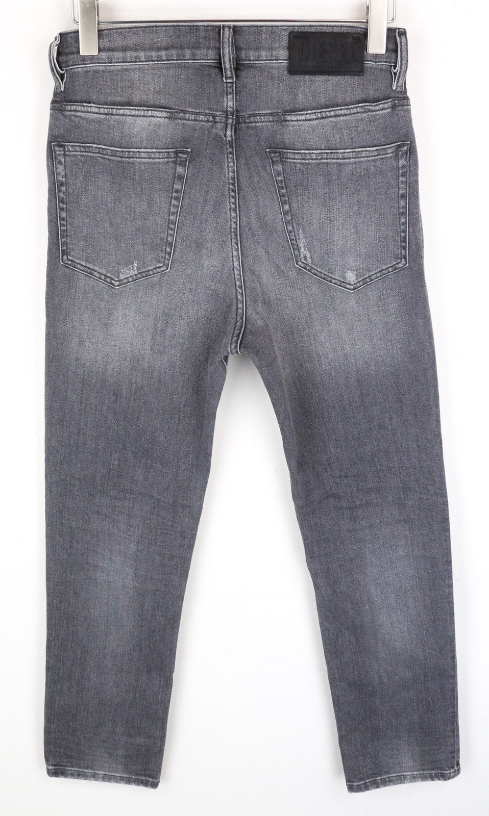 DIESEL D-Eetar 0890F Men's Jeans W29/L30 Tapered Grey Ripped Stretch Cotton