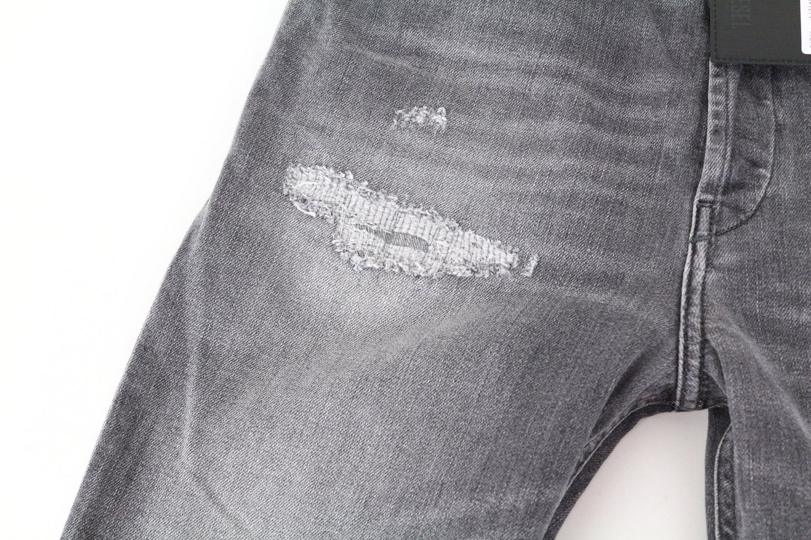 DIESEL D-Eetar 0890F Men's Jeans W29/L30 Tapered Grey Ripped Stretch Cotton