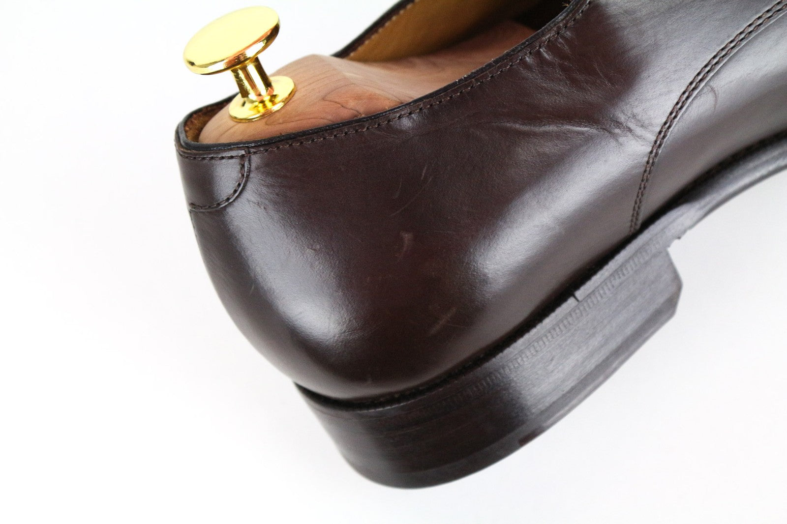 SUITSUPPLY Men's Formal Shoes EU43 Dark Brown Genuine Leather Laced Low Top