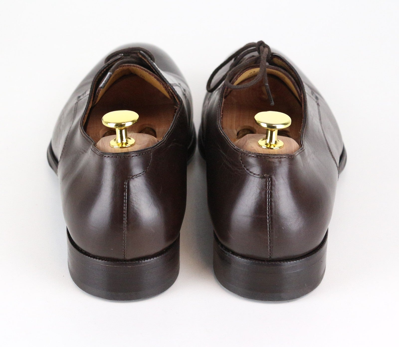 SUITSUPPLY Men's Formal Shoes EU43 Dark Brown Genuine Leather Laced Low Top