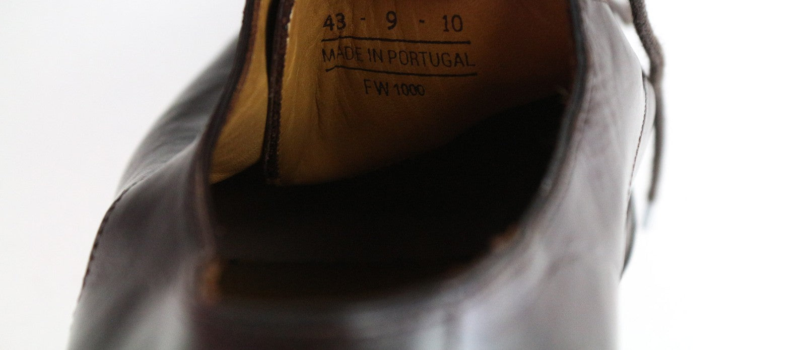 SUITSUPPLY Men's Formal Shoes EU43 Dark Brown Genuine Leather Laced Low Top