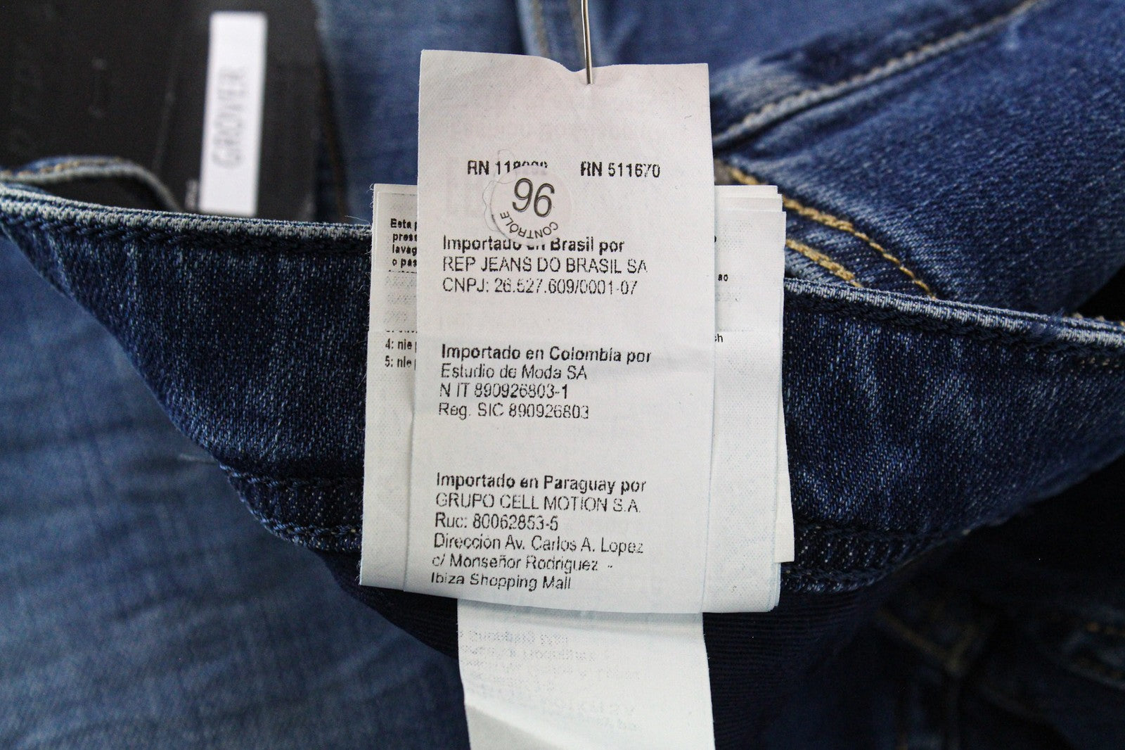 REPLAY Grover Men's Jeans W30/L32 Blue Straight Fit Stretch Classic Button Fly