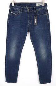 DIESEL Larkee-Beex 084BU vyriški džinsai W28/L32 mėlyni, tamprūs, siaurėjantys, džinsinio kirpimo 