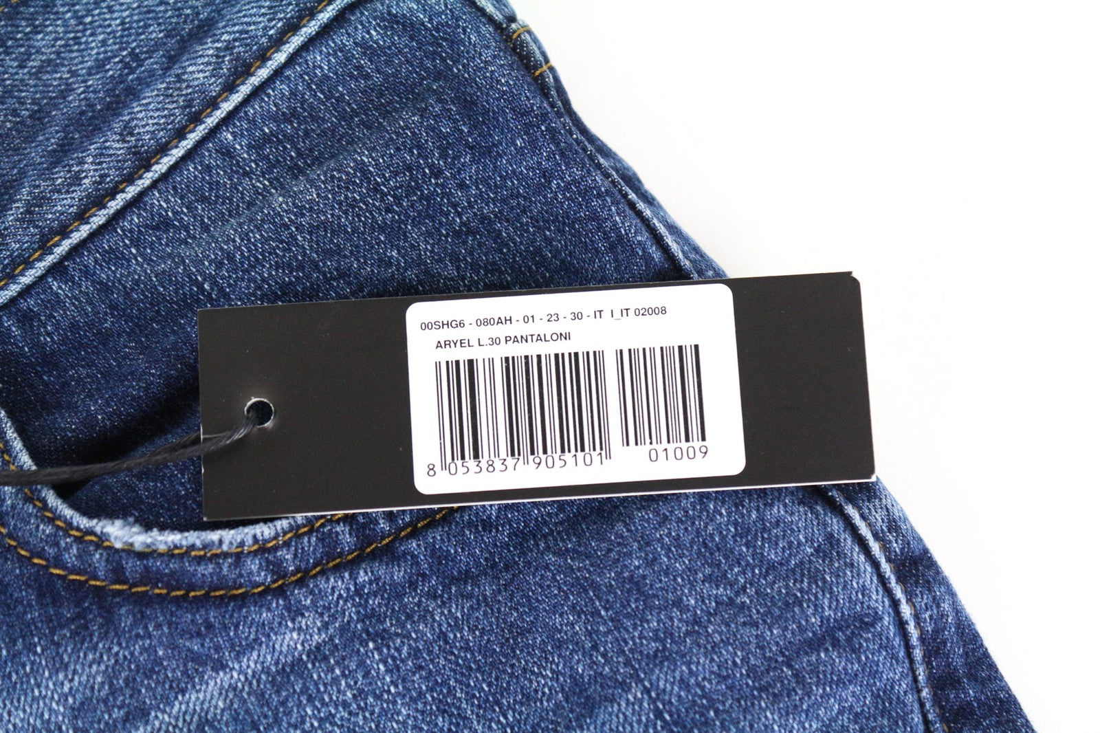 DIESEL Aryel 080AH Women's Jeans W23/L30 Cropped Straight Blue Pure Cotton