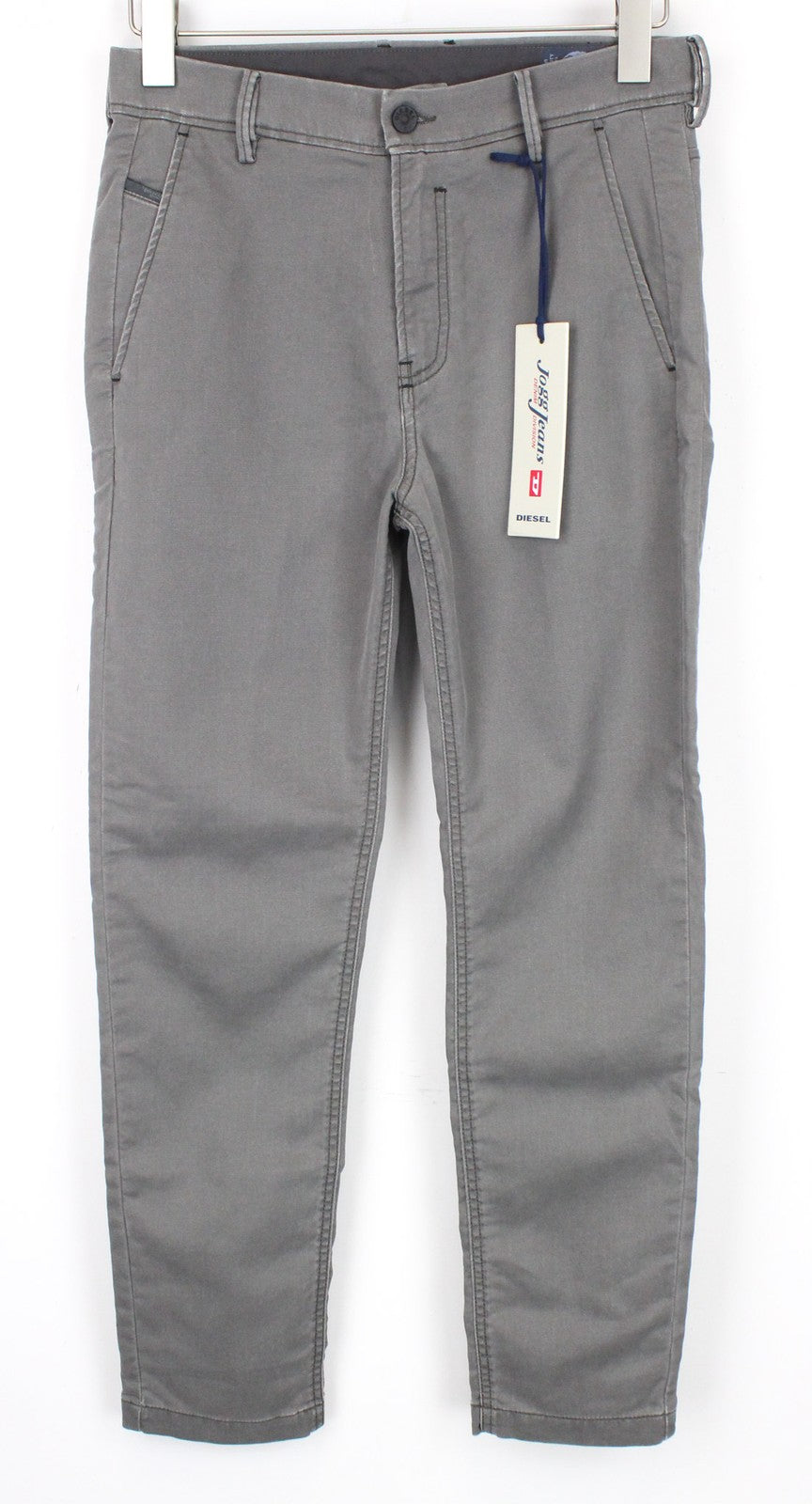 DIESEL Slim-Chino-M-NE 0685E Men's Trousers W28 Grey Sweat Jogg Slim Stretch
