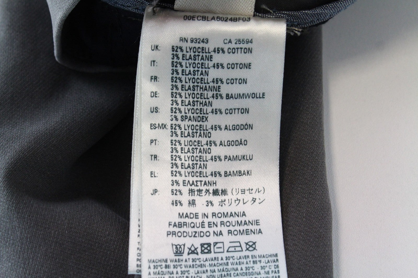 DIESEL Slim-Chino-M-NE 0685E Men's Trousers W28 Grey Sweat Jogg Slim Stretch