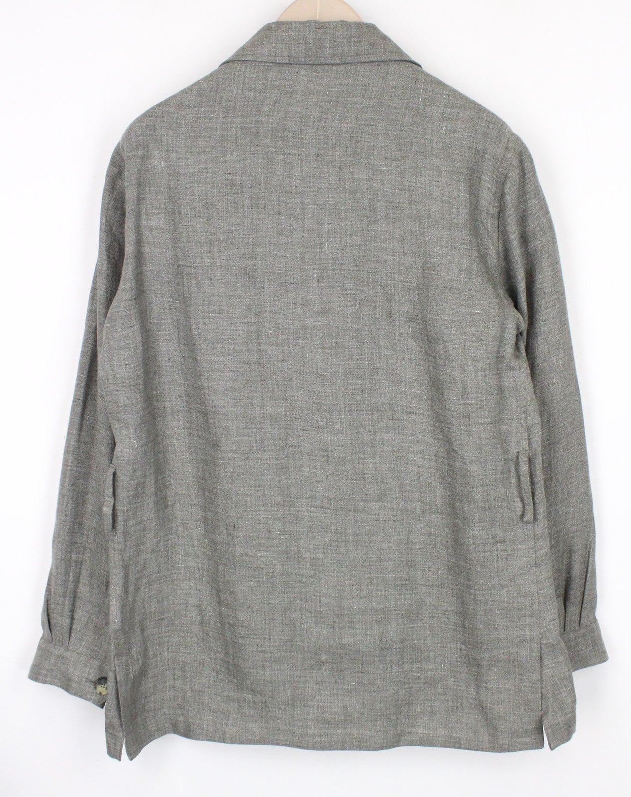 SUITSUPPLY Shara New Pocket Men's Jacket UK40R Safari Green Slim Linen Blend