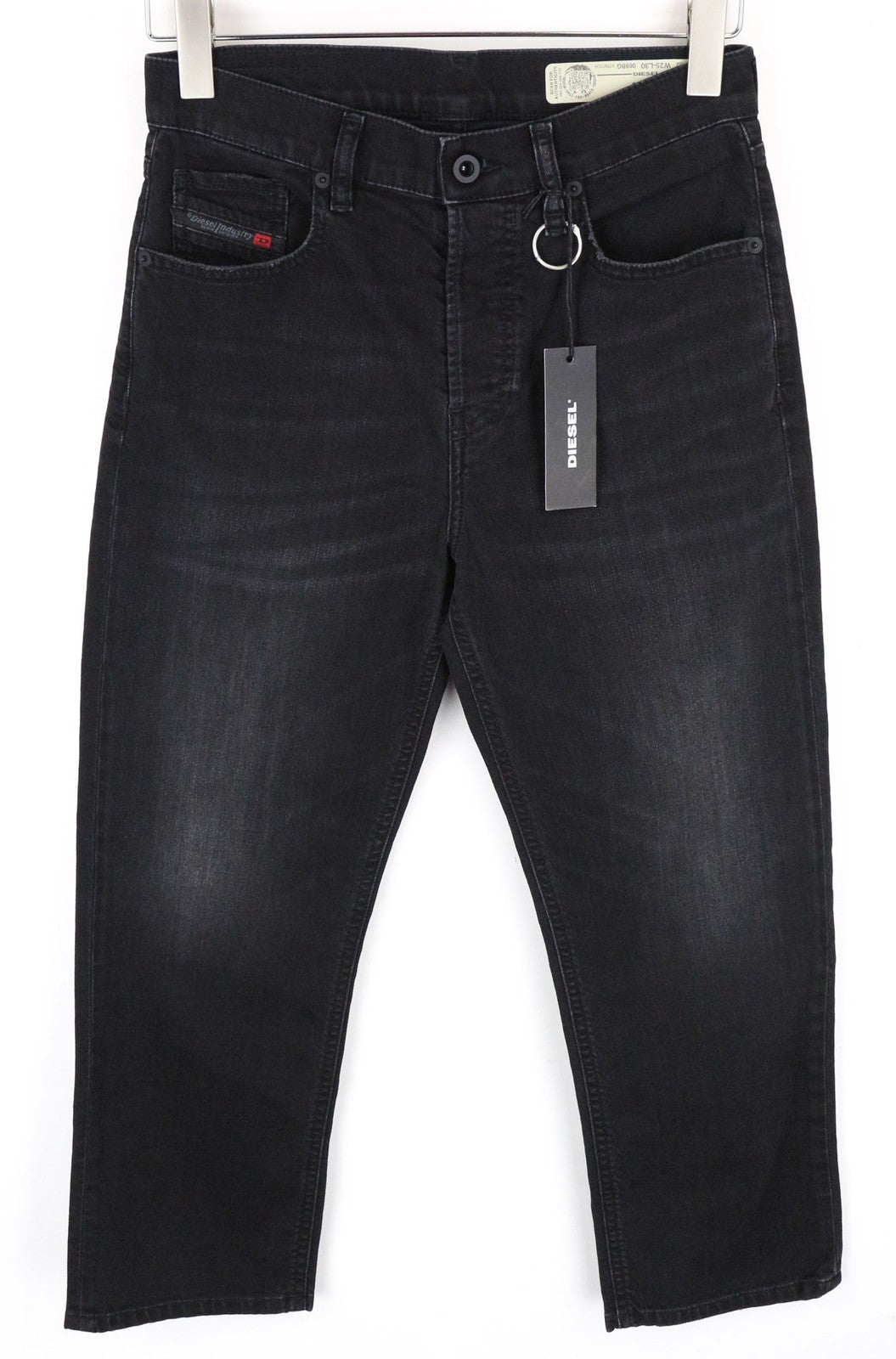 DIESEL Aryel 069BG Women's Jeans W25/L30 Black Washed Straight Cotton Stretch