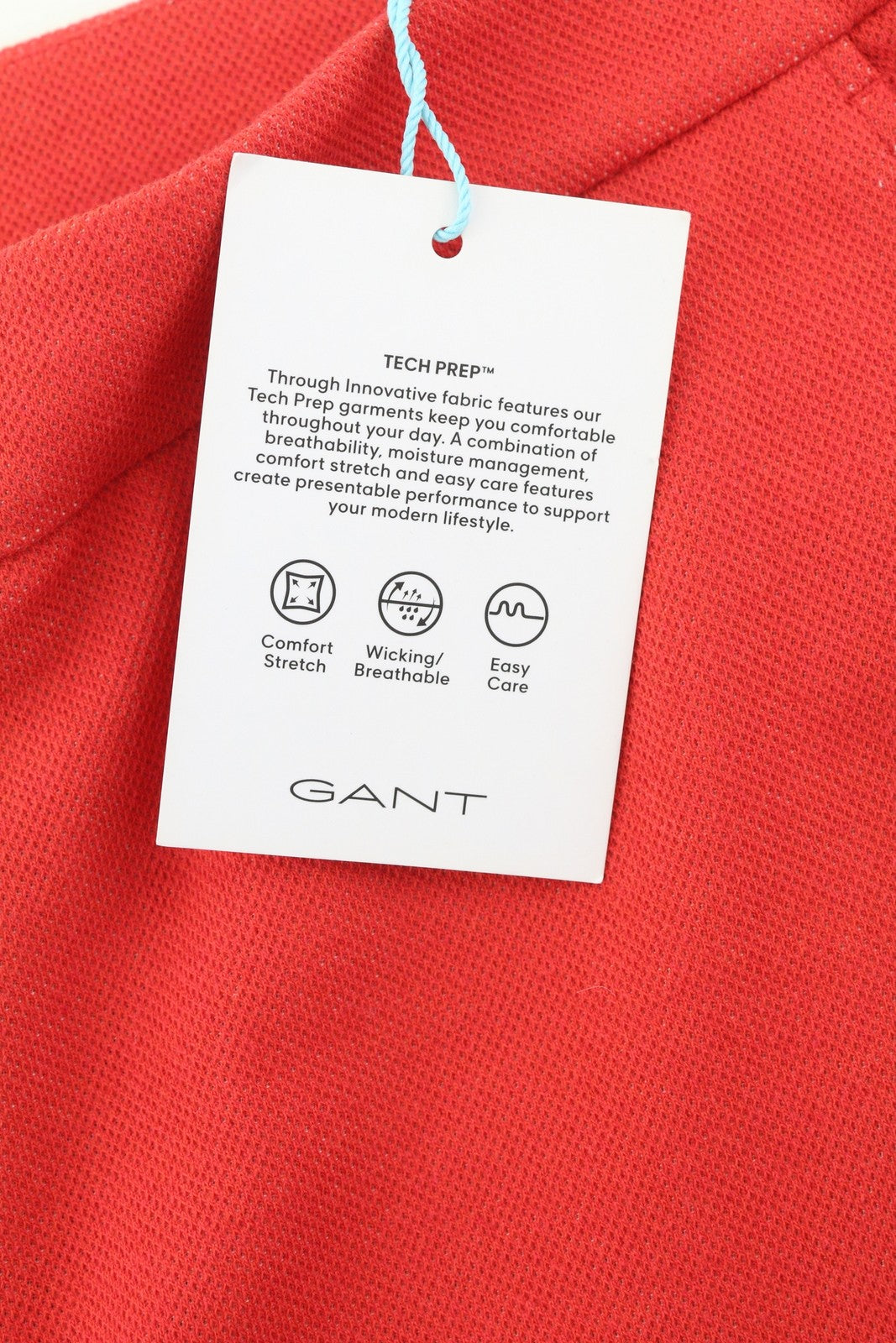 GANT TP Jersey Pique Cig Women Trousers EU40 Red Cropped Ankle Length Tech Prep