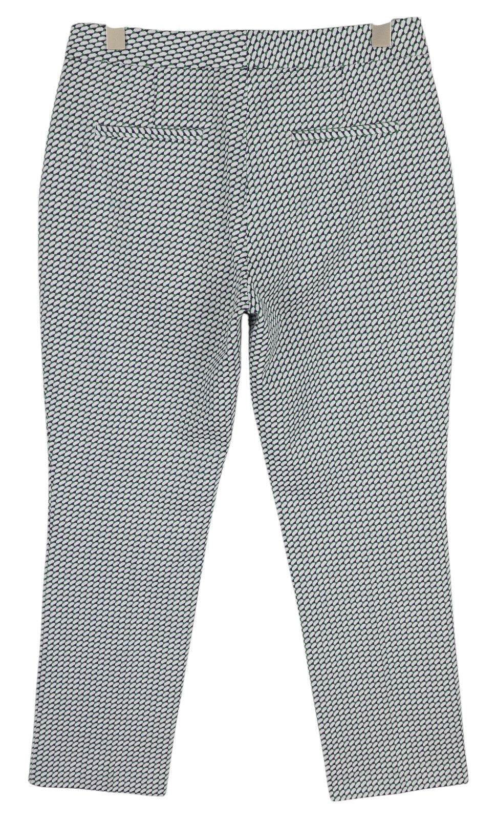 GANT Geo Jersey Cigarette Women Trousers EU40 Light Green Patterned Slim Fit