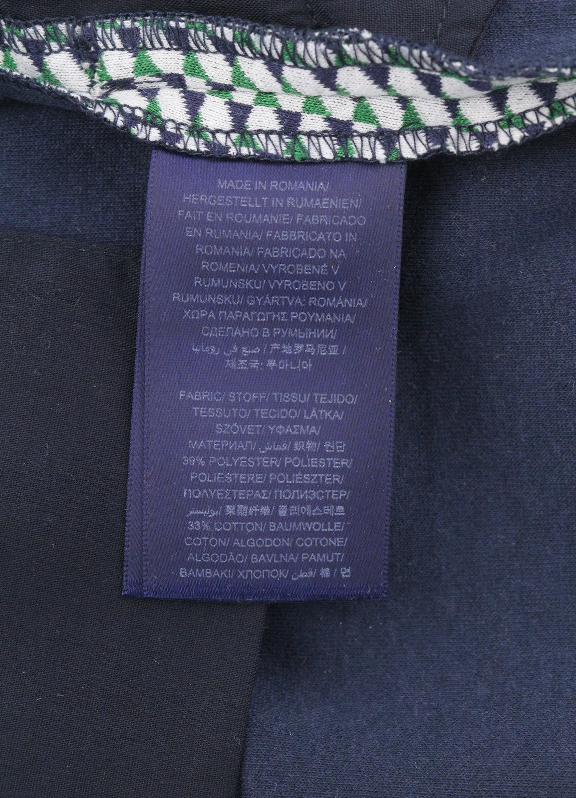 GANT Geo Jersey Cigarette Women Trousers EU40 Light Green Patterned Slim Fit