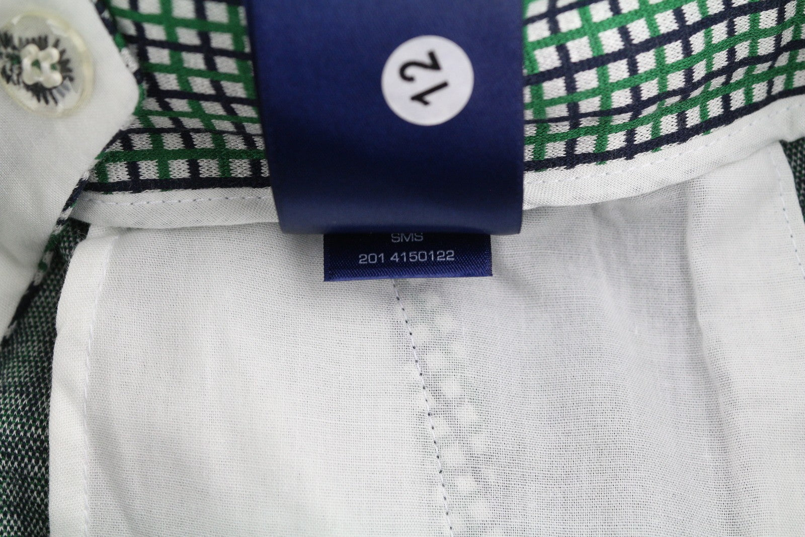 GANT Preppy Check Cigarette Women Trousers EU36 Green Slim Fit Ankle Length