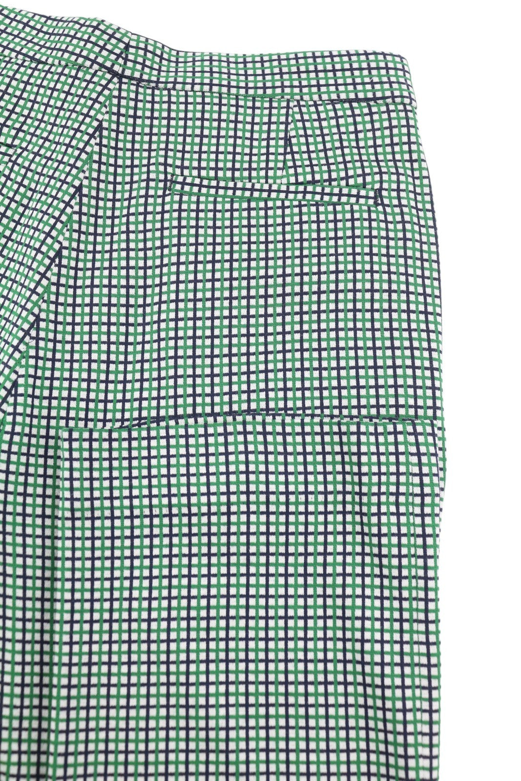GANT Preppy Check Cigarette Women Trousers EU36 Green Slim Fit Ankle Length