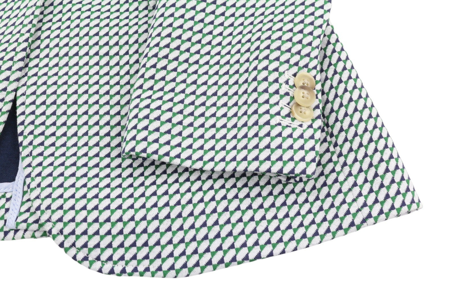 GANT Geo Jersey Women Blazer EU34 Patterned Single-Breasted Notch Lapel Button