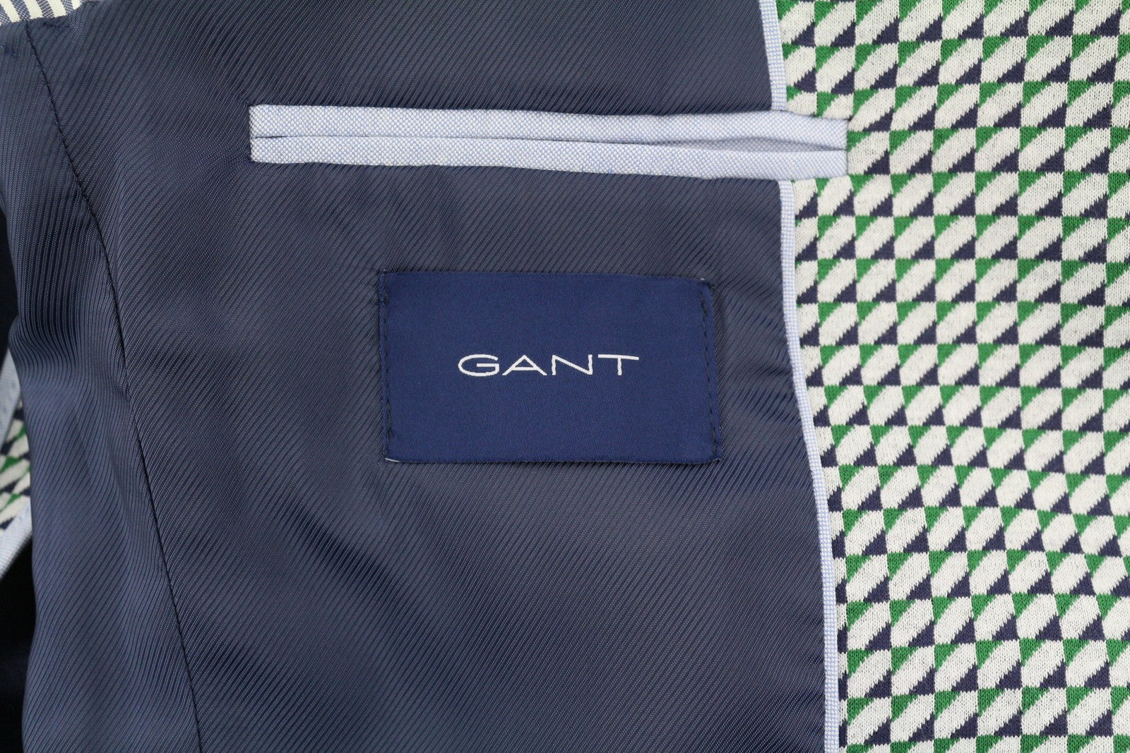 GANT Geo Jersey Women Blazer EU34 Patterned Single-Breasted Notch Lapel Button