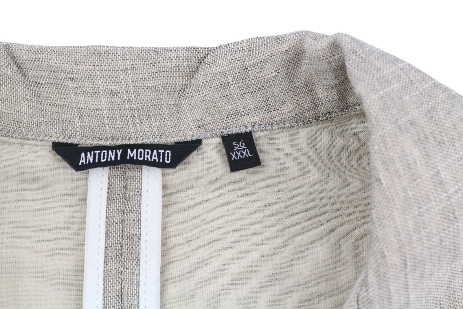 ANTONY MORATO Men Blazer 3XL Light Brown Single-Breasted Notch Button Unlined