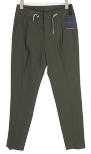 TOMMY HILFIGER Plaid Tech Stretch Men Trousers W31 THFlex Elastic Waist Slim