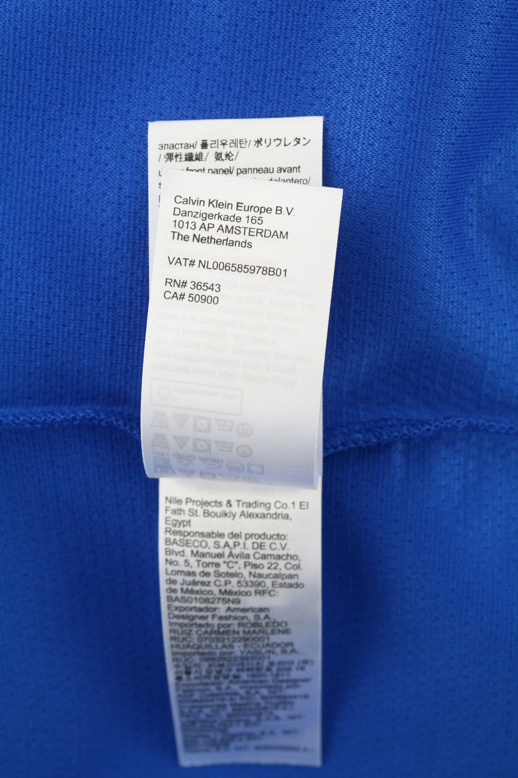 CALVIN KLEIN Men Sweatshirt S Blue Sport Crew Neck Front Logo Pullover RRP€109