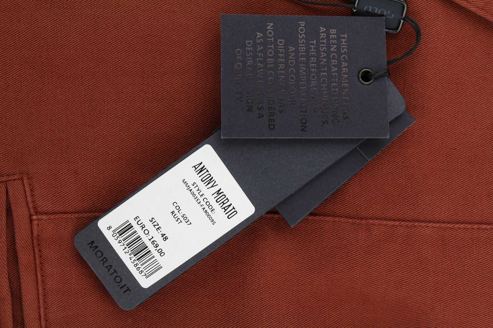 ANTONY MORATO Men Suit M Burgundy Super Slim Fit Linen Blend Notch Casual 2in1