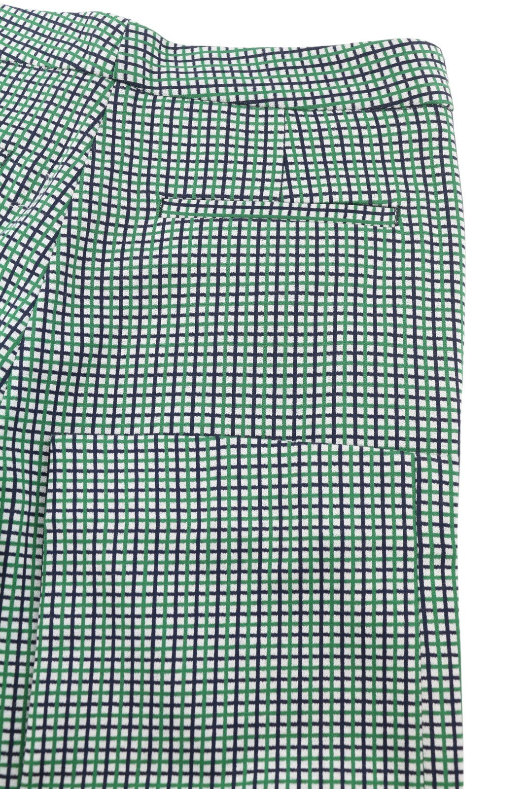 GANT Preppy Check Cigarette Women Trousers EU38 Green Slim Fit Cropped Legs