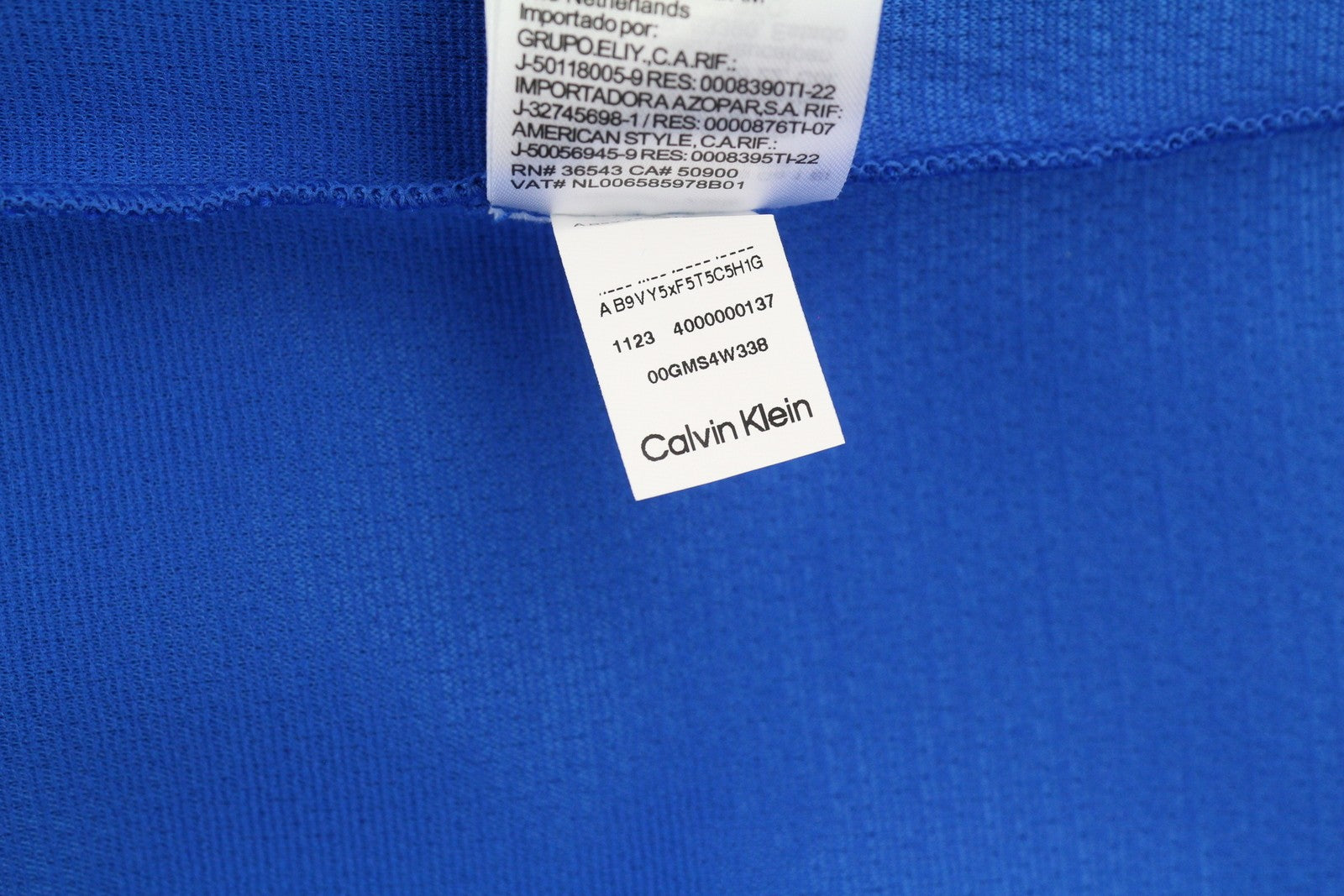 CALVIN KLEIN Men Sweatshirt XS Blue Sport Crew Collar Logo Pullover RRP€109