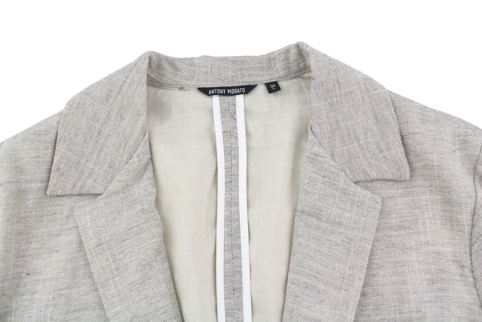 ANTONY MORATO Men Blazer L Light Brown Single-Breasted Notch Lapel Button Up