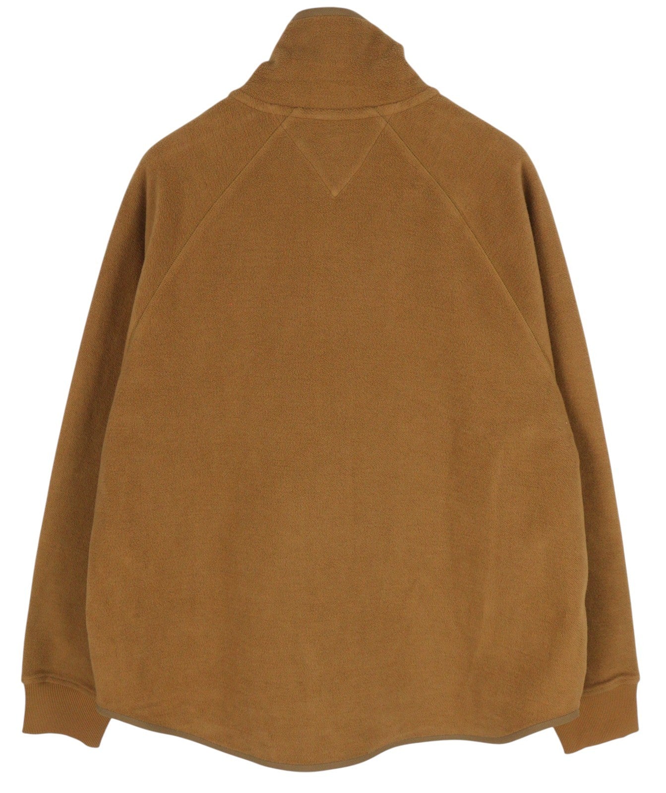 TOMMY HILFIGER Archive Fit Men Sweatshirt M Brown Fleece Full Zip High Neck