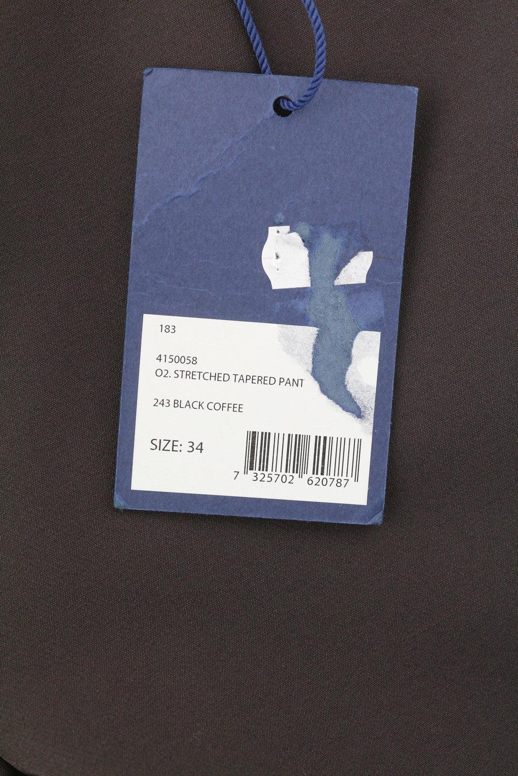 GANT Stretched Tapered Women Trousers EU34 Black Coffee Zip Fly Ankle Classic