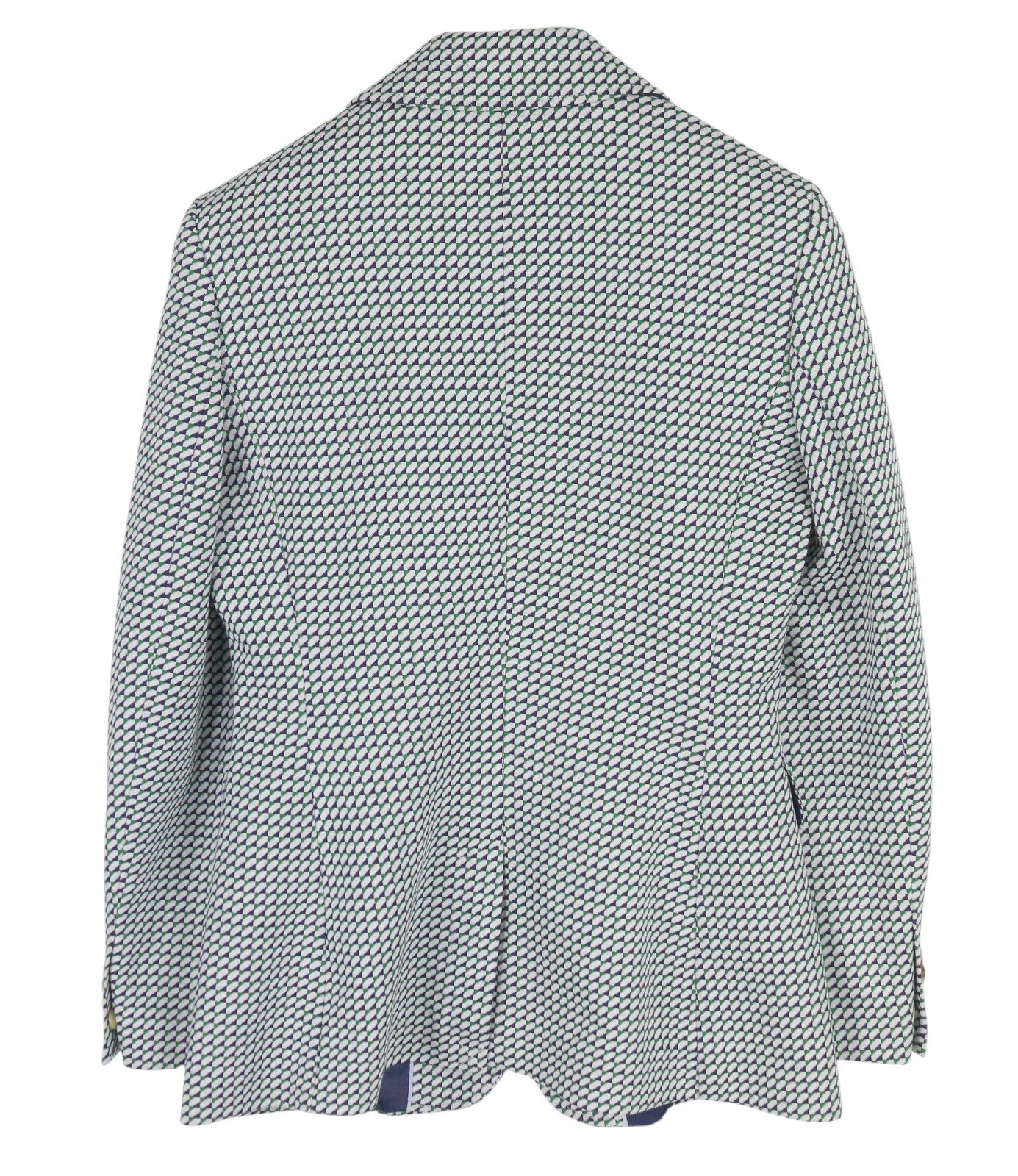 GANT Geo Jersey Women Suit EU36 Grey Patterned Single-Breasted Notch Lapel 2in1